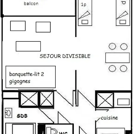 Le Squaw Valley - Divisible 4 Pers - Le Squaw Valley - Plagne Villages Mae-6004 Apartment
